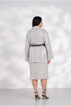 Жакет FASHION CENTRE П-4339 белый_черный_серебро - фото 3