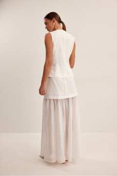 Жилет, юбка DAVA 2233 белый - фото 5