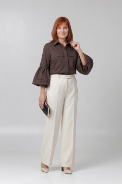 Блуза Соджи 703 коричневый - фото 2