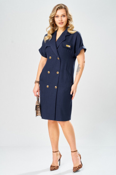 Платье Твой имидж 2364 темно-синий - фото 4