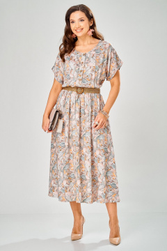 Платье Твой имидж 2397 бирюзовый_с_принтом - фото 3