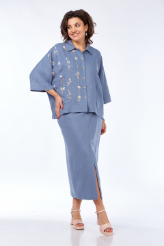 Блуза, юбка Jurimex 3499-2 голубой - фото 3
