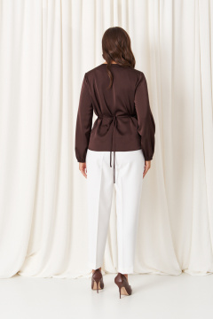 Блуза Панда 119440 коричневый - фото 5