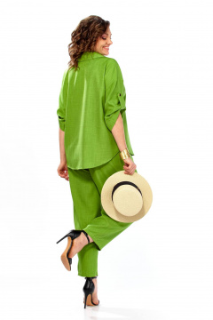 Брюки, жакет Ольга Стиль С-1013 яблоко - фото 2