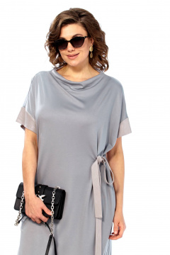 Платье Ольга Стиль С-1005 серый - фото 2