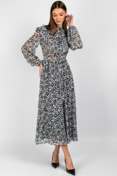 Платье VIZAVI 833 черно-белый - фото 3