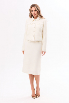 Жакет, юбка Golden Valley 6607-1 молочный - фото 1