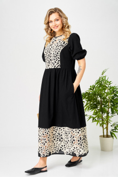 Платье AVA fashion М-192 черный - фото 3