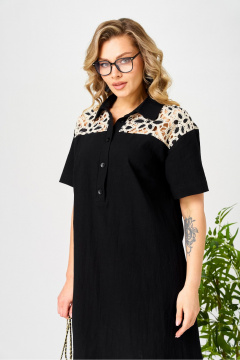 Платье AVA fashion М-193 черный - фото 5