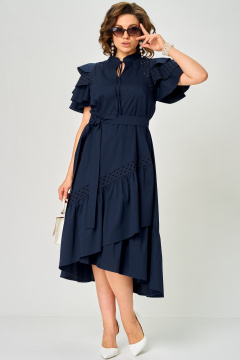 Платье EVA GRANT 7297 синий - фото 1