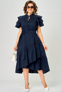 Платье EVA GRANT 7297 синий - фото 2