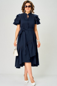 Платье EVA GRANT 7297 синий - фото 3