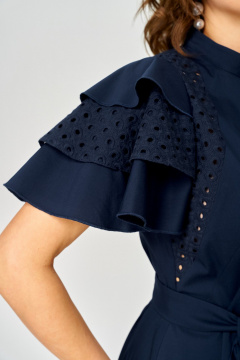 Платье EVA GRANT 7297 синий - фото 5