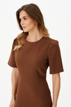 Платье Панда 125380 коричневый - фото 3