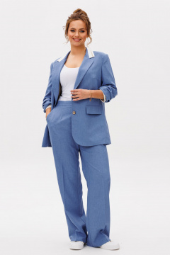 Брюки, жакет Mubliz 242 голубой - фото 4