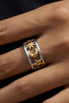 Кольцо Jewelry of Dreams BK0027 золото/серебро - фото 2