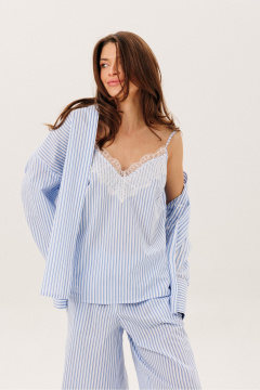 Топ DILIA 6010_2 голубой - фото 1