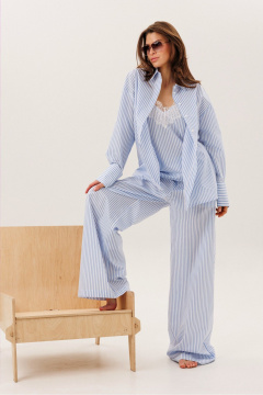 Топ DILIA 6010_2 голубой - фото 3