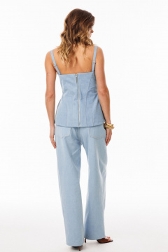 Брюки EOLA 3043.14 голубой - фото 4