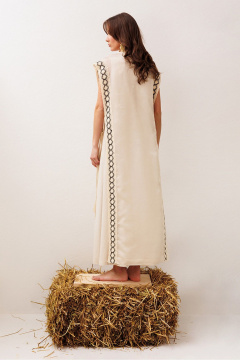 Платье Butеr 3303 сливочный + натуральный - фото 5