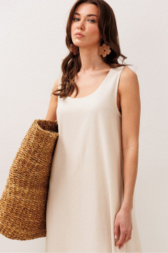 Платье Butеr 3303 сливочный + натуральный - фото 3