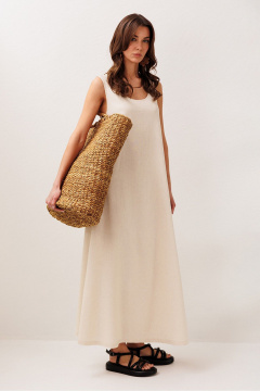 Платье Butеr 3303 сливочный + натуральный - фото 2