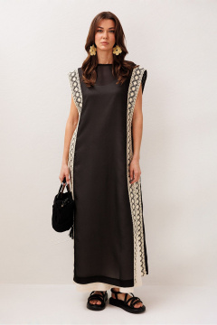 Платье Butеr 3303 черный + натуральный - фото 1