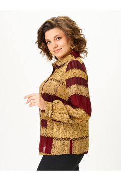 Блуза Zlata 4468 бордовый - фото 5