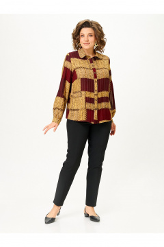 Блуза Zlata 4468 бордовый - фото 2