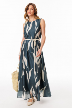 Платье EOLA 3078 изумруд_с_ рисунком - фото 1