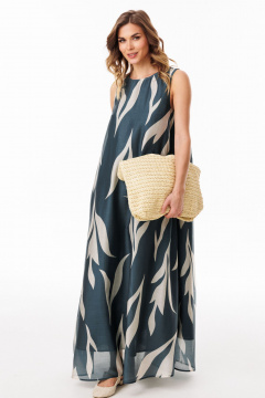 Платье EOLA 3078 изумруд_с_ рисунком - фото 3