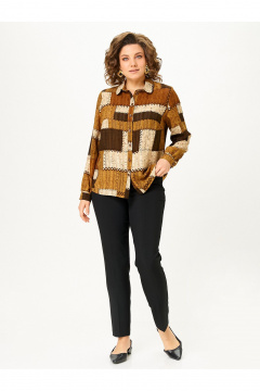 Блуза Zlata 4468 коричневый - фото 2