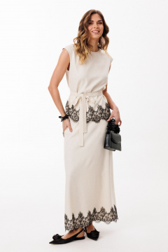 Блуза EOLA 3084 бежевый - фото 5