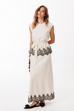 Блуза EOLA 3084 бежевый - фото 3