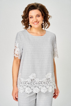 Блуза, брюки Svetlana-Style 2339 серый - фото 4