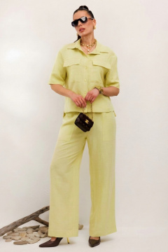 Брюки, жакет Galean Style 982.1 лимонный - фото 2