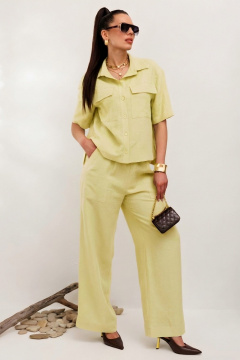 Брюки, жакет Galean Style 982.1 лимонный - фото 1