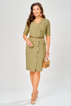 Платье Твой имидж 2393 хаки - фото 2