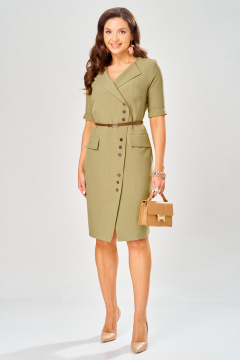 Платье Твой имидж 2393 хаки - фото 1