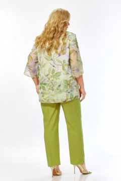 Блуза, брюки Элль-стиль 2461 фисташка - фото 4