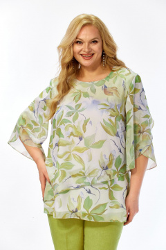 Блуза Элль-стиль 2461а фисташка - фото 1