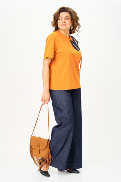 Брюки, футболка Michel chic 1368/1 манго-синий - фото 3