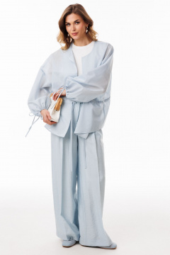 Блуза EOLA 3085 голубой_полоска - фото 4