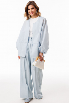 Блуза EOLA 3085 голубой_полоска - фото 3