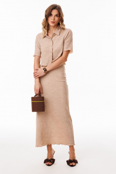 Блуза, юбка EOLA 3088 темно-бежевый - фото 4