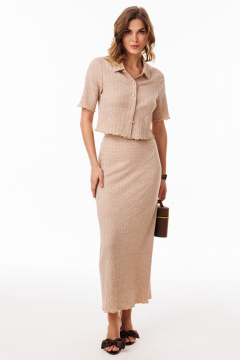 Блуза, юбка EOLA 3088 темно-бежевый - фото 2