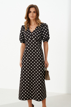 Платье Панда 126180 коричневый - фото 3