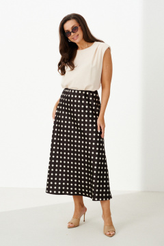 Юбка Панда 127750 коричневый - фото 1