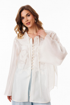 Блуза EOLA 3097 молочный - фото 3