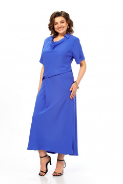 Платье Диомант 2079 синий - фото 4